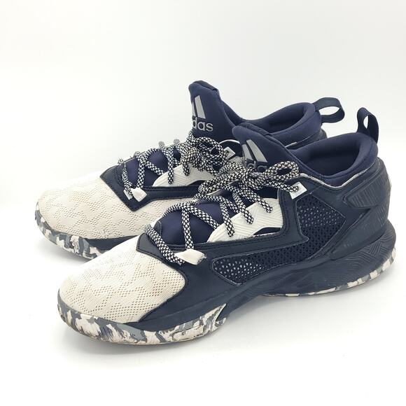 Adidas D Lillard 2 White Camo B42376 Beige black men\'s size 9 main image 8